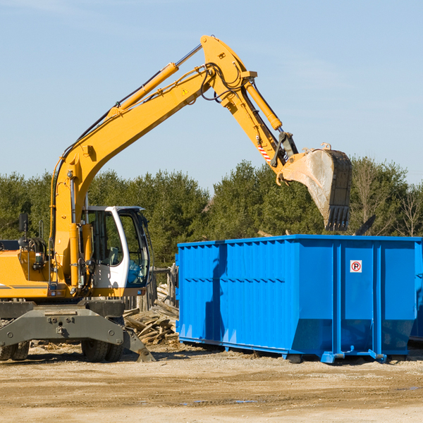 are there any restrictions on where a residential dumpster can be placed in Iberia OH